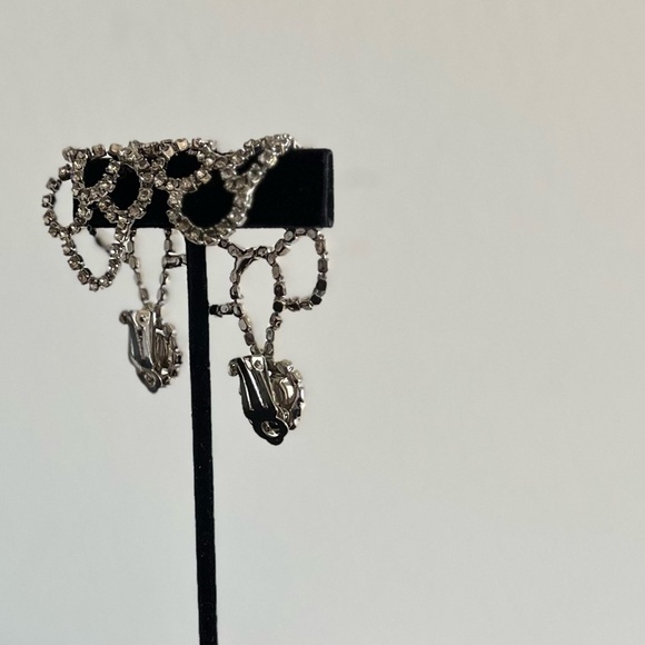 Dangle Rhinestone Earrings - Picture 8 of 10